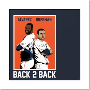 Yordan Alvarez & Alex Bregman Back 2 Back Posters and Art